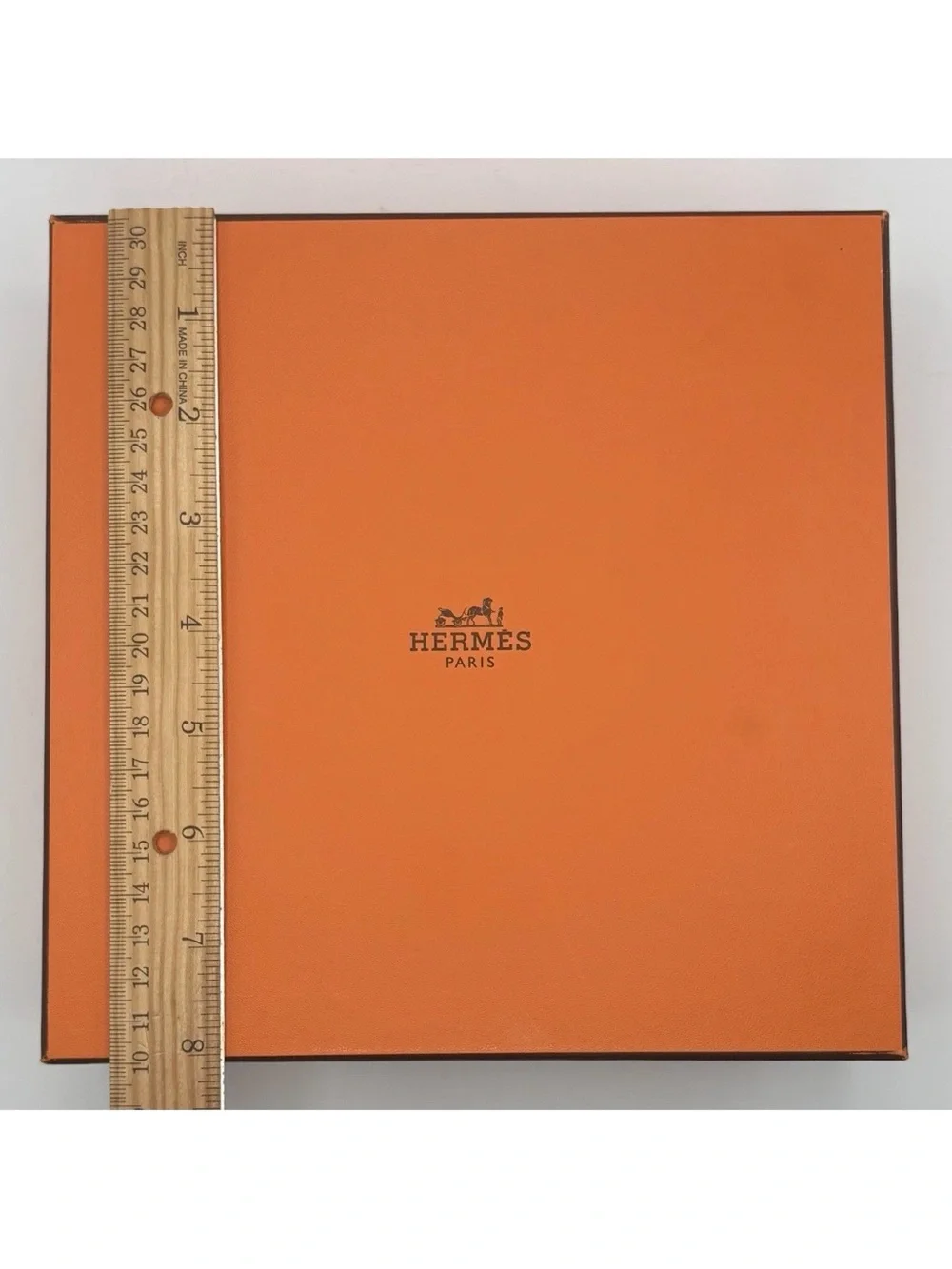 Hermes Orange Medium Gift Storage Box (Empty) Logo 8